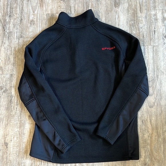Spyder Men's 3/4 zip pullover sweatshirt fleece lined - Picture 2 of 8